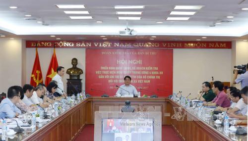 Triển khai kế hoạch kiểm tra việc thực hiện Nghị quyết Trung ương 4 khóa XII gắn với Chỉ thị số 05 của Bộ Chính trị đối với TTXVN ảnh 1